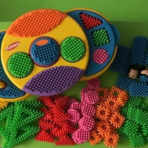 Playskool Play Block Set with Storage And Spinning Table Top